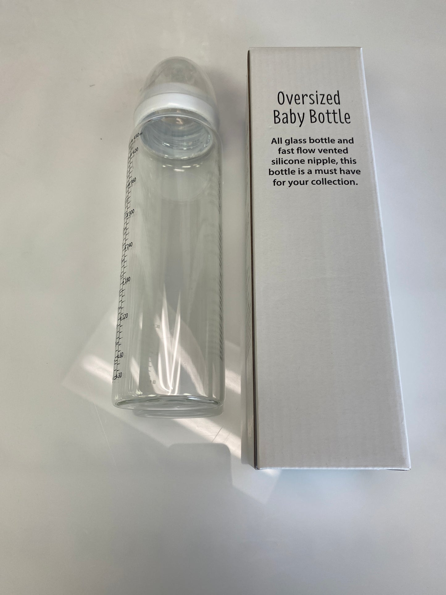 VINTAGE WHITE ADULT SIZED BOTTLE