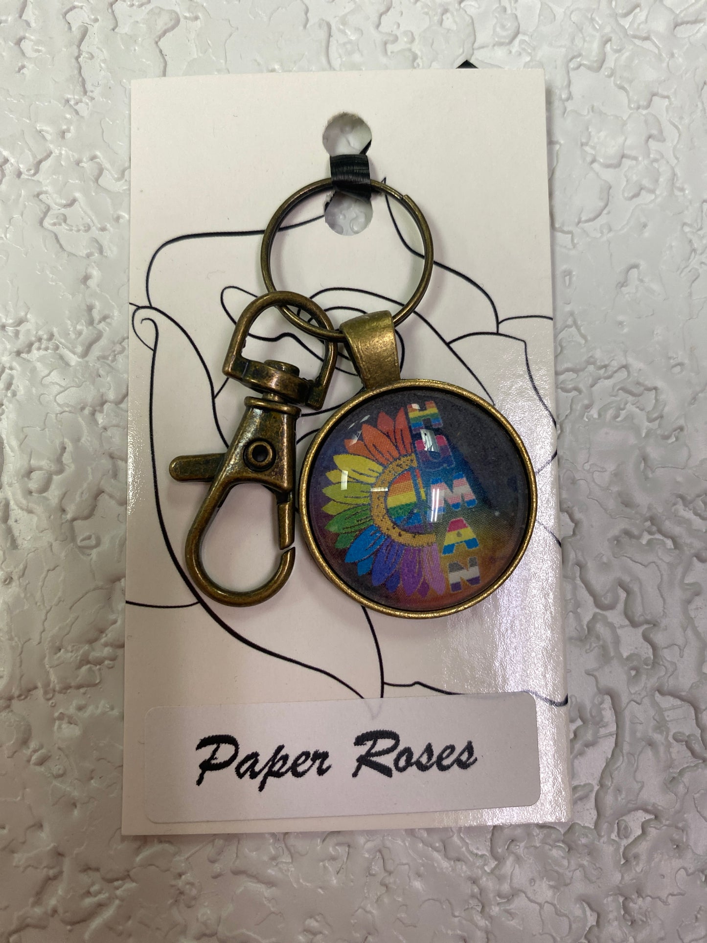 PRIDE BRONZE KEYCHAIN