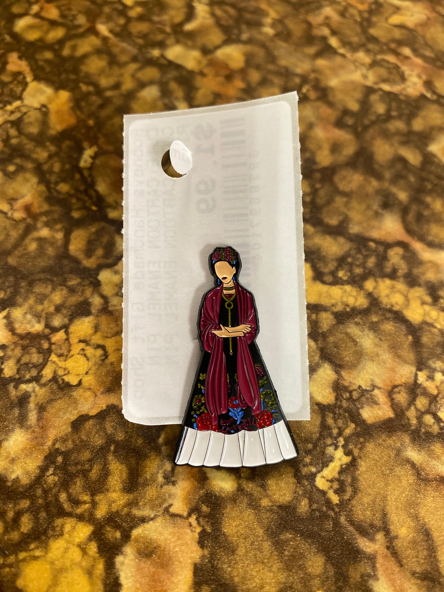 LADY IN DRESS PIN