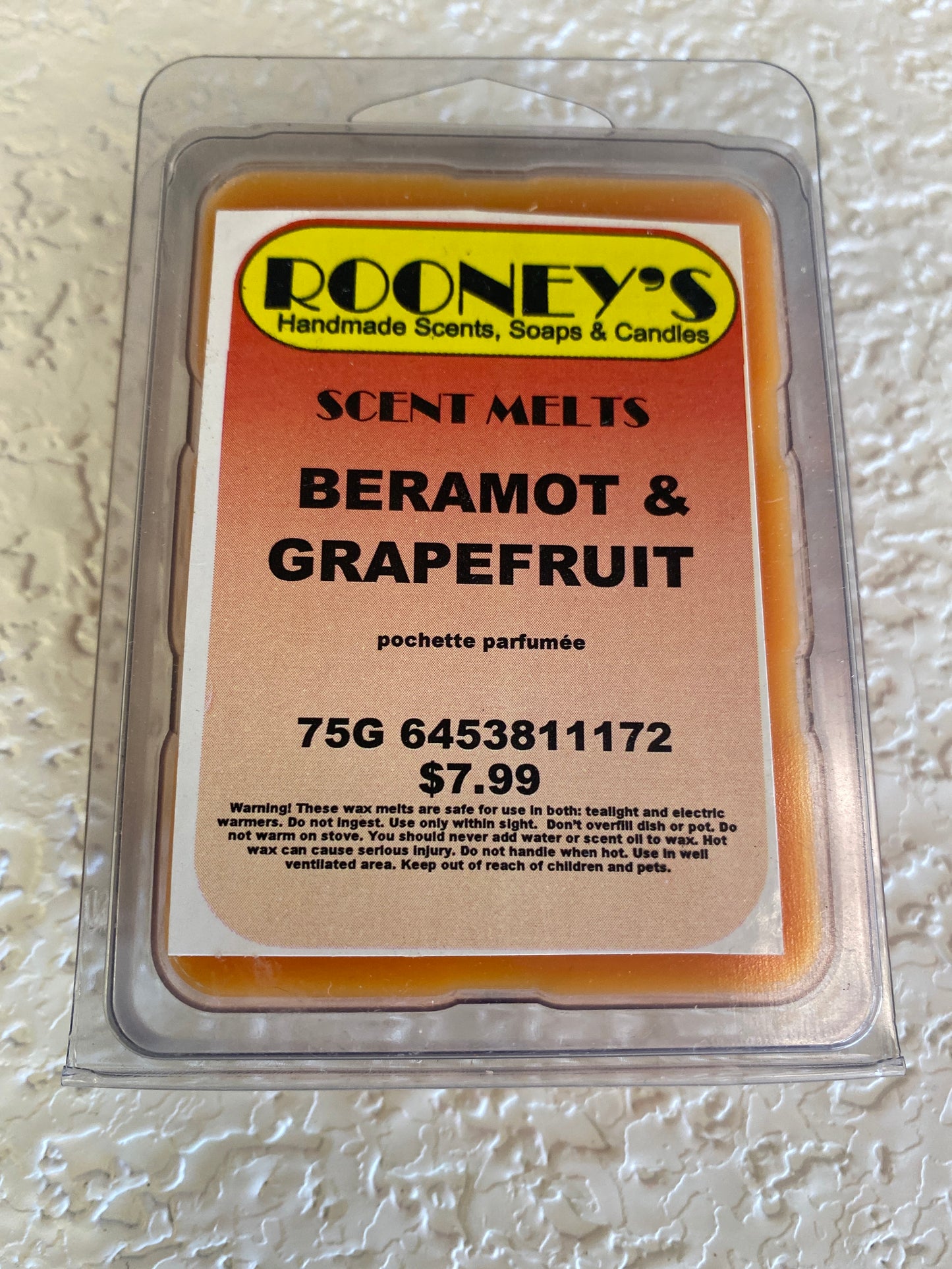SCENT MELT BERGAMOT & GRAPEFRUIT
