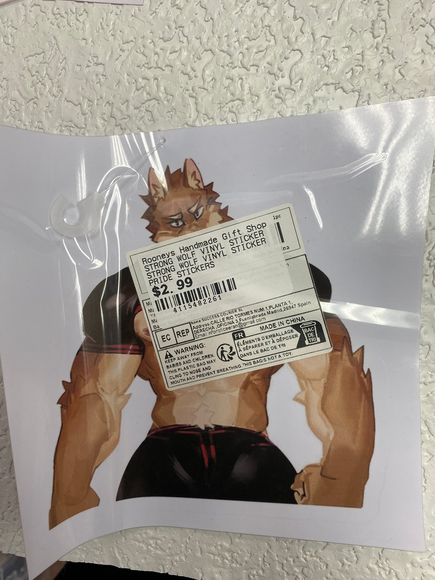 STRONG WOLF VINYL STICKER