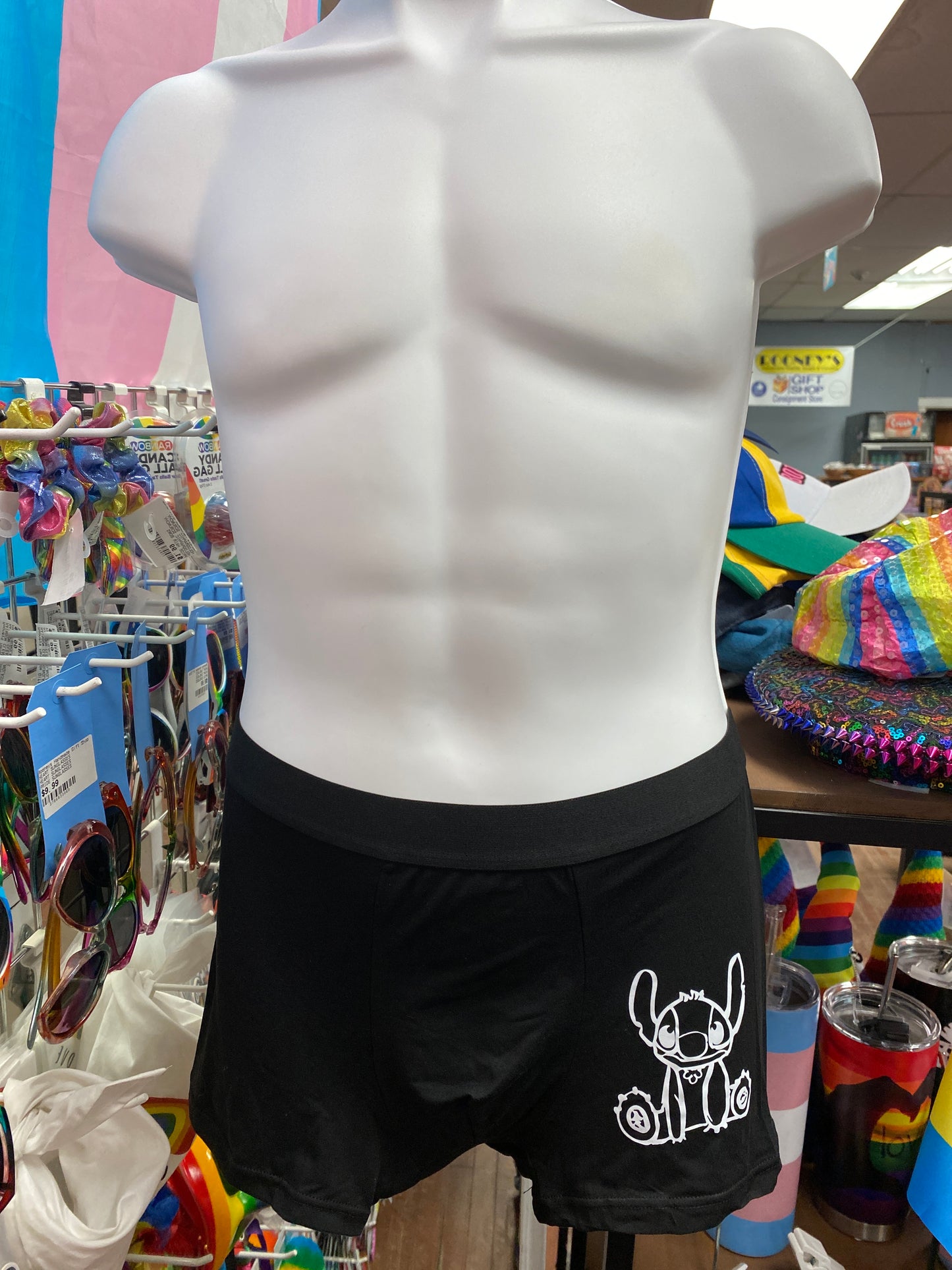 STITCH BOXER UNDERWEAR BLACK