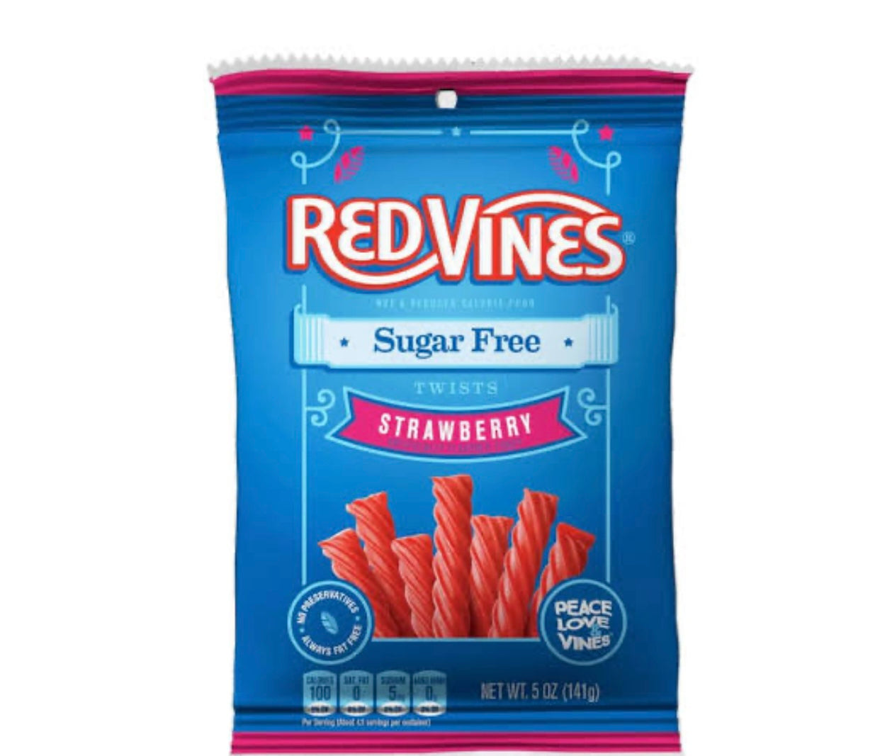 USA LICORICE SF VINES STRAWBERRY