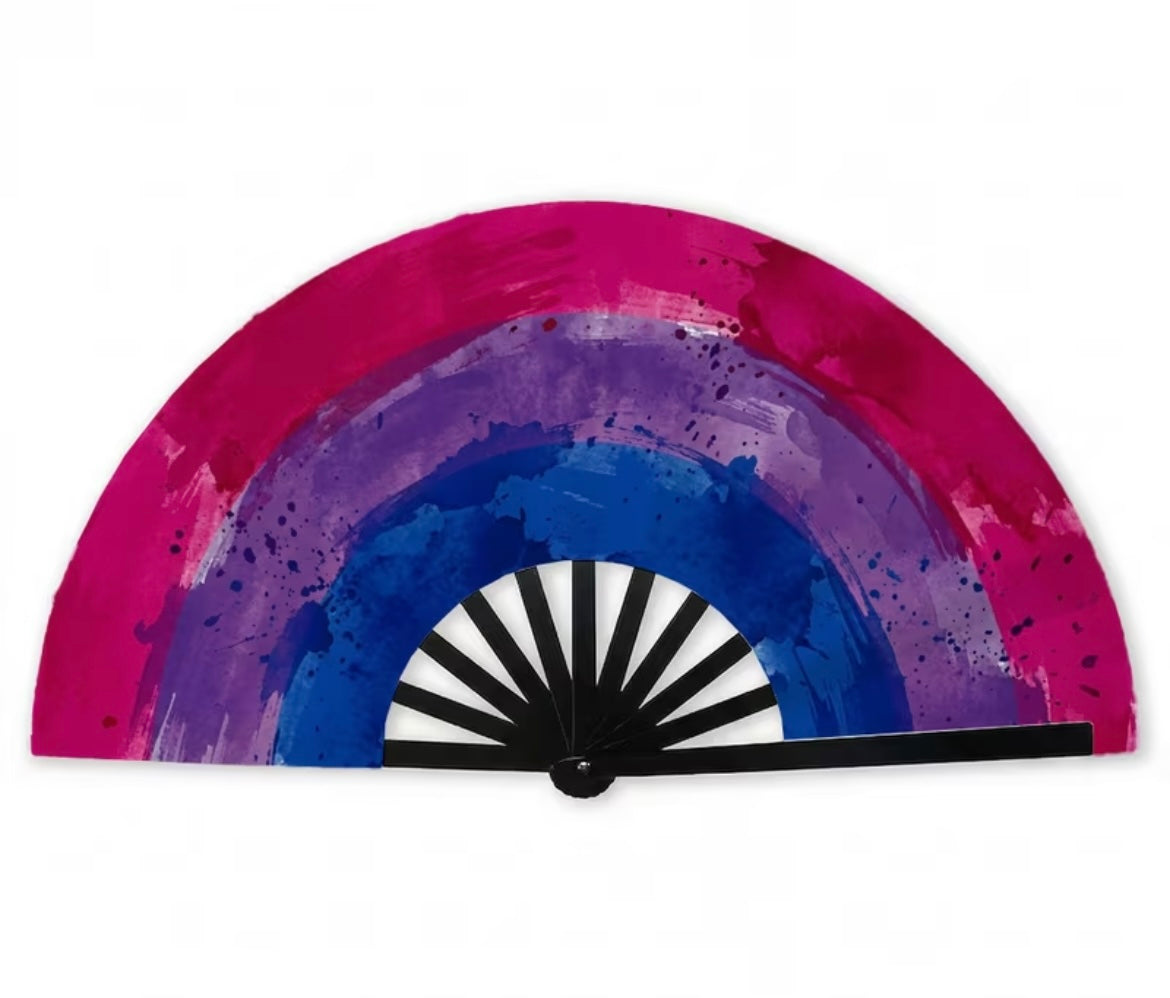 LARGE BISEXUAL PRIDE FAN