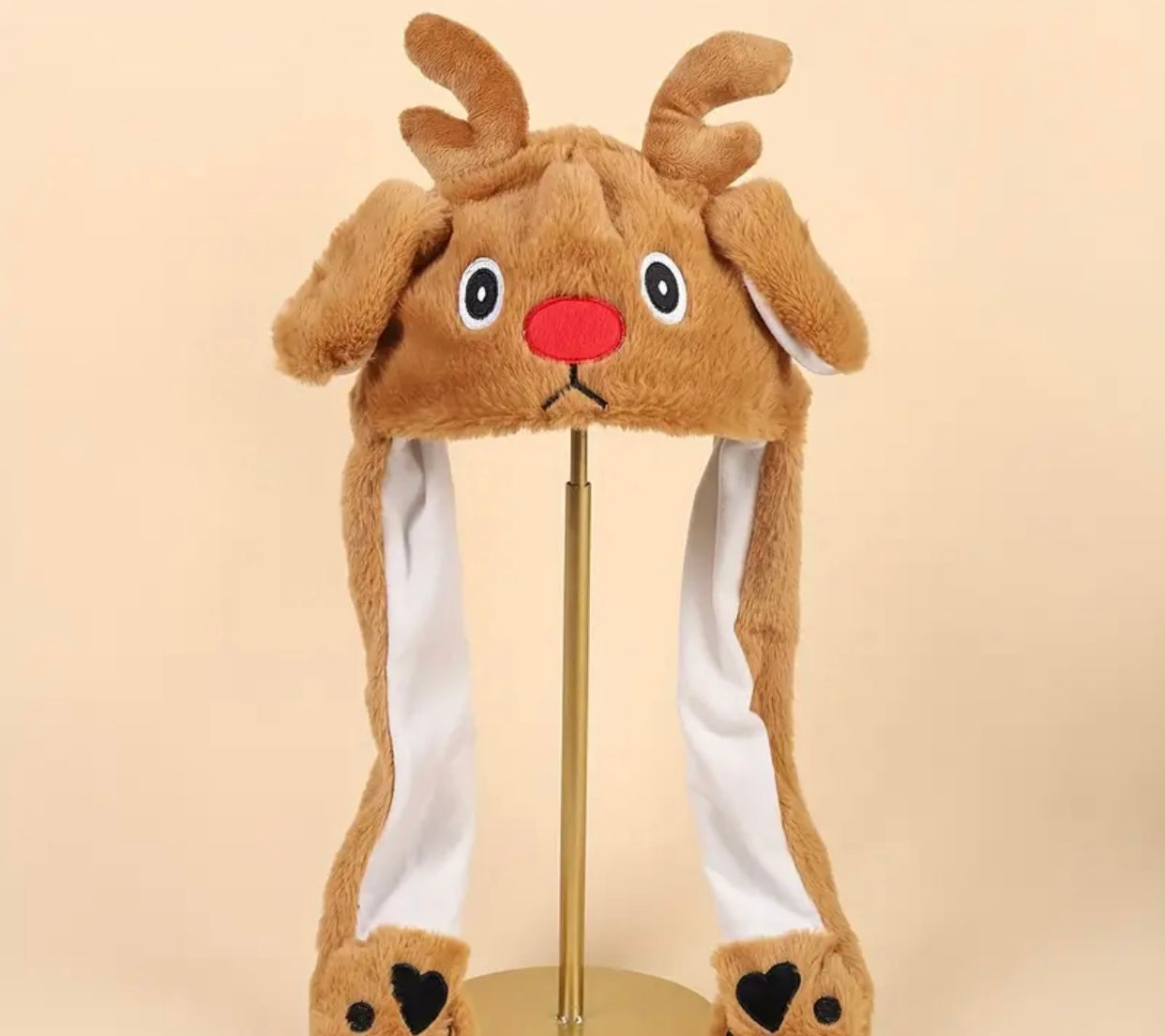 COFFEE BROWN DEER PUMP HAT