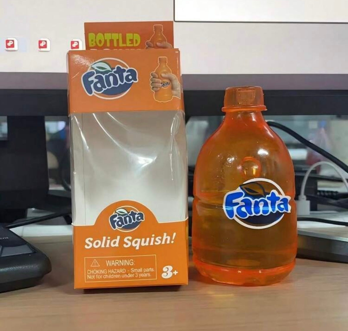 ORANGE FANTA BOTTLE SQUISHY