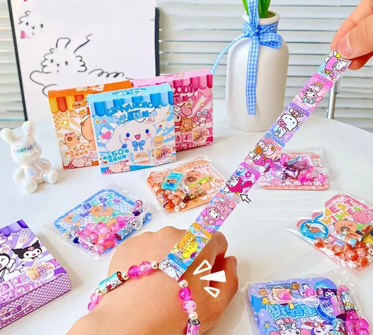 DIY STICKER BRACELET HELLO KITTY
