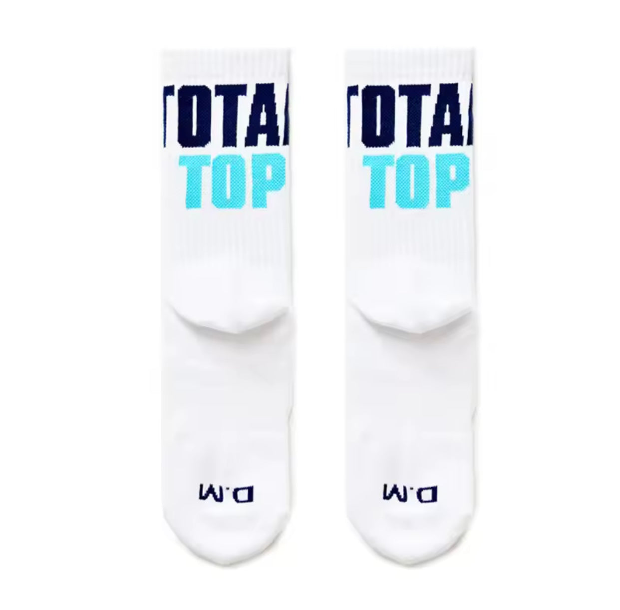 MENS WHITE SPORT SOCKS TOTAL TOP