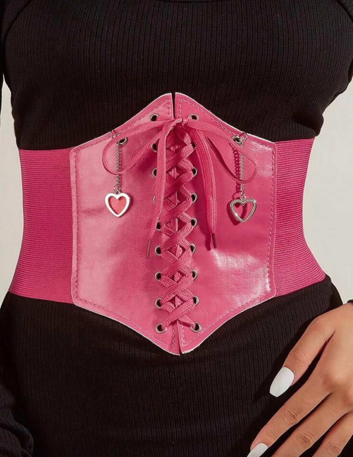 HOT PINK CORSET ONE SIZE