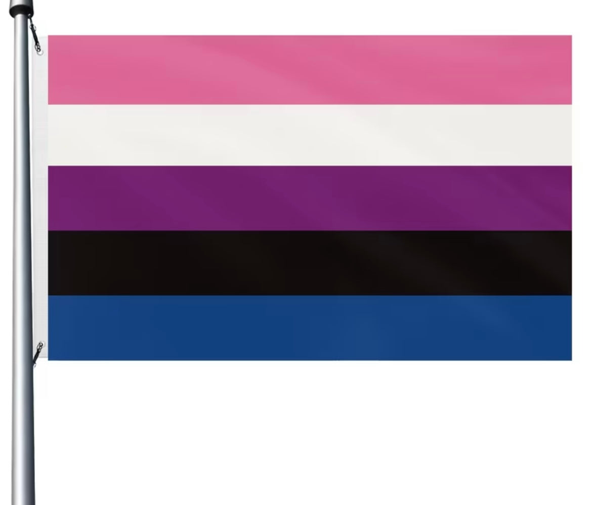 GENDER FLUID PRIDE FLAG 3x5feet