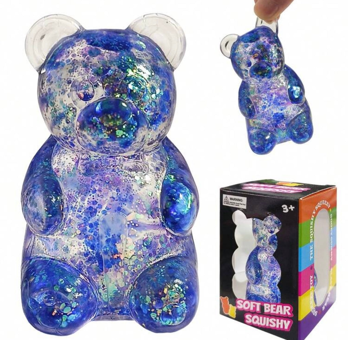BLUE SOFT BEAR SQUISHY