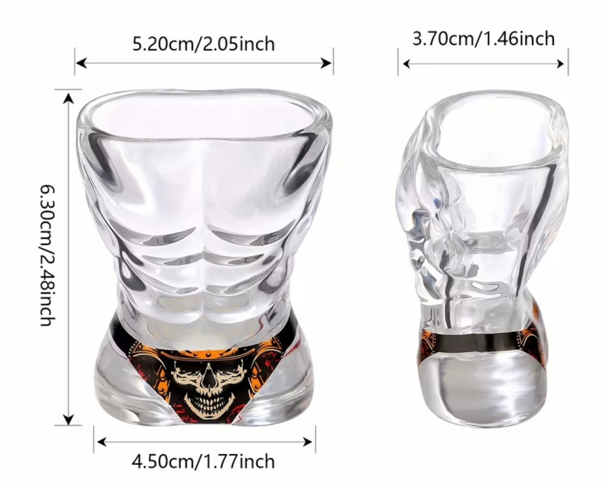 MUSCLE MAN BIKINI SHOT GLASS