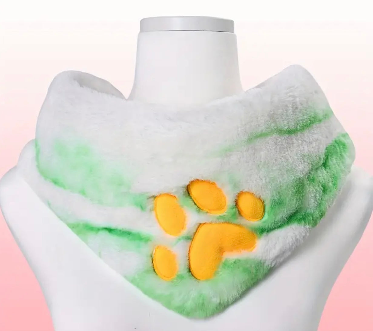 CUTE PAW SCARF GREEN