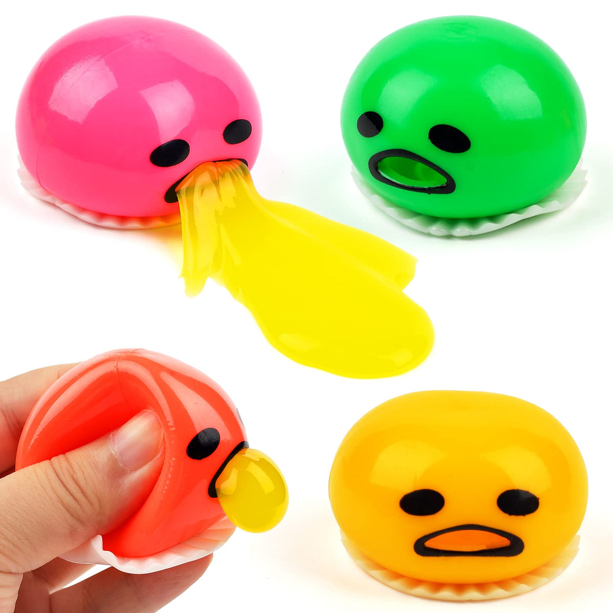 PUKING EGG YOLK STRESS BALL GREEN