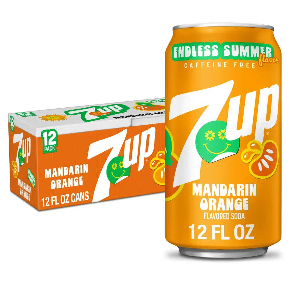 7UP MANDARIN ORANGE SINGLE CAN