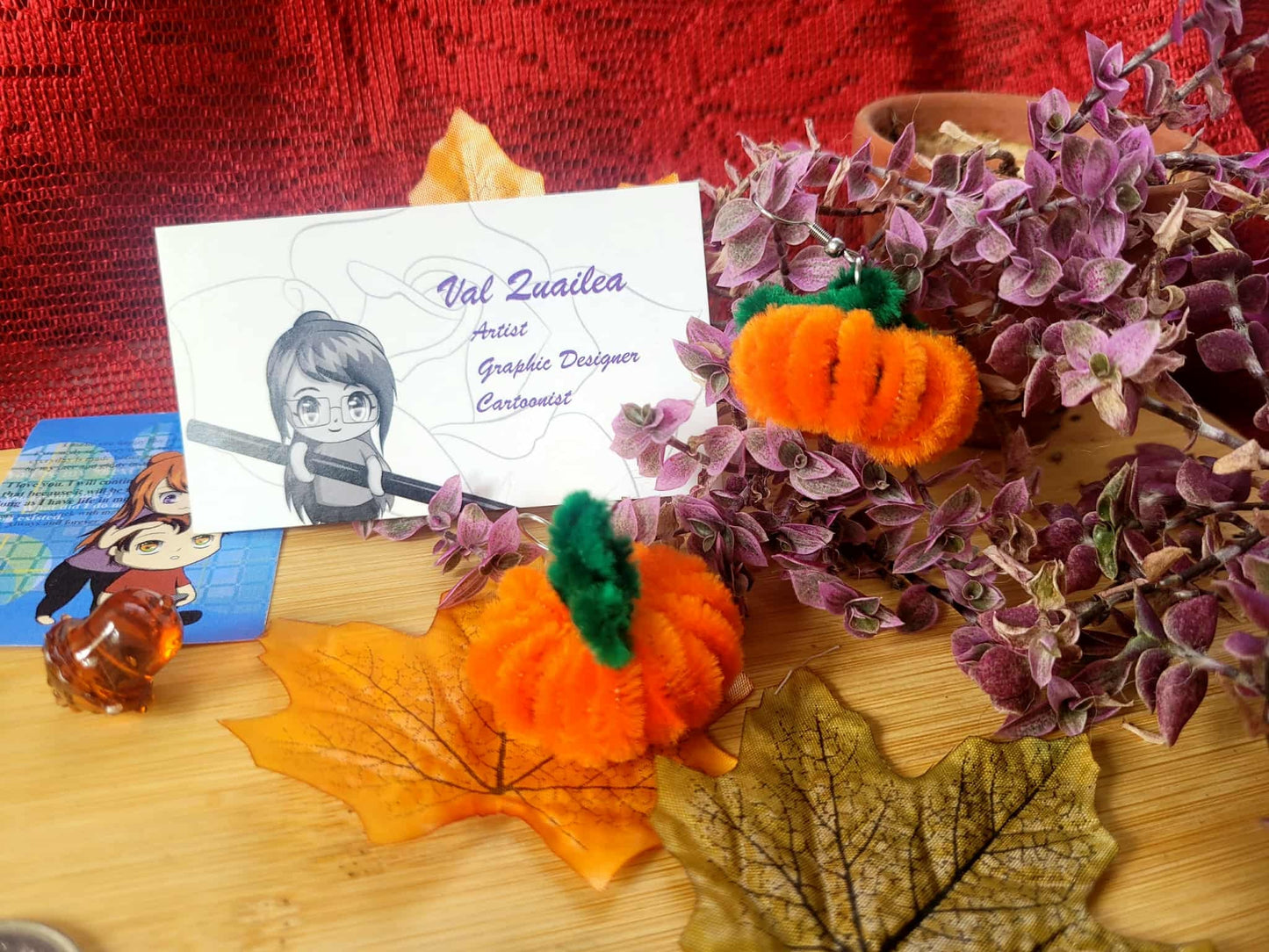 SEASONAL PUMPKIN EARRINGS