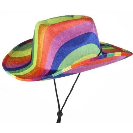RAINBOW COWBOY HAT