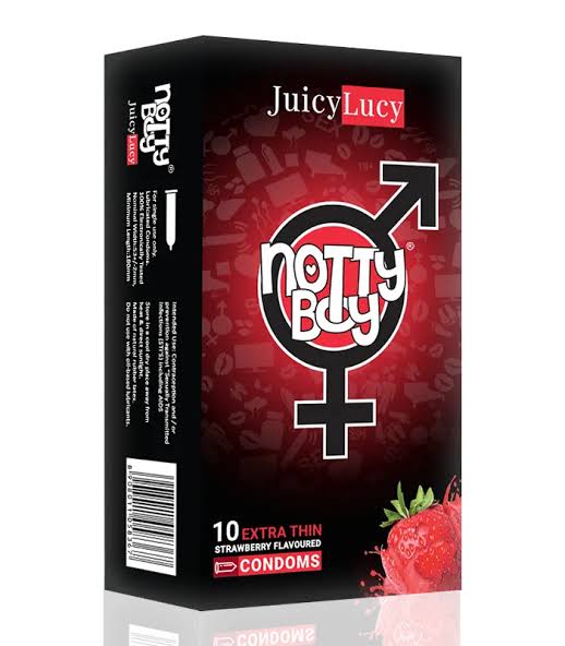 JUICY LUCY STRAWBERRY FLAVOURED 10PK CONDOMS