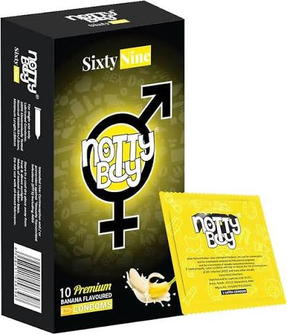 SIXTY NINE BANANA FLAVOURED 10PK CONDOMS