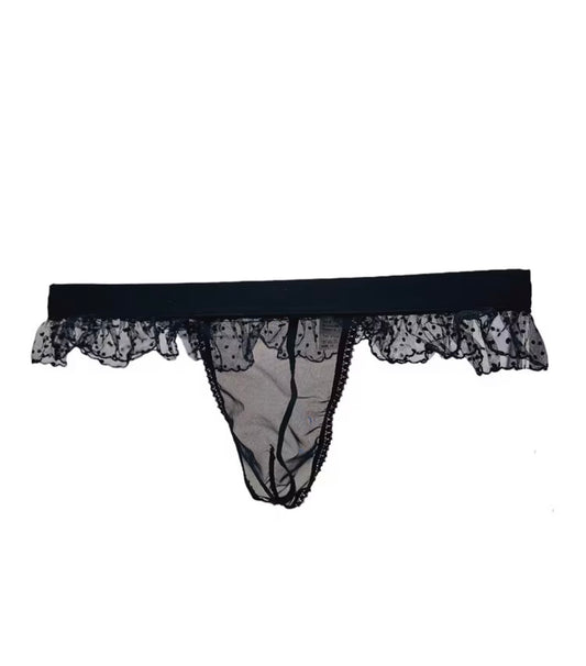 MENS SHEER LINGERIE BLACK ONE SIZE