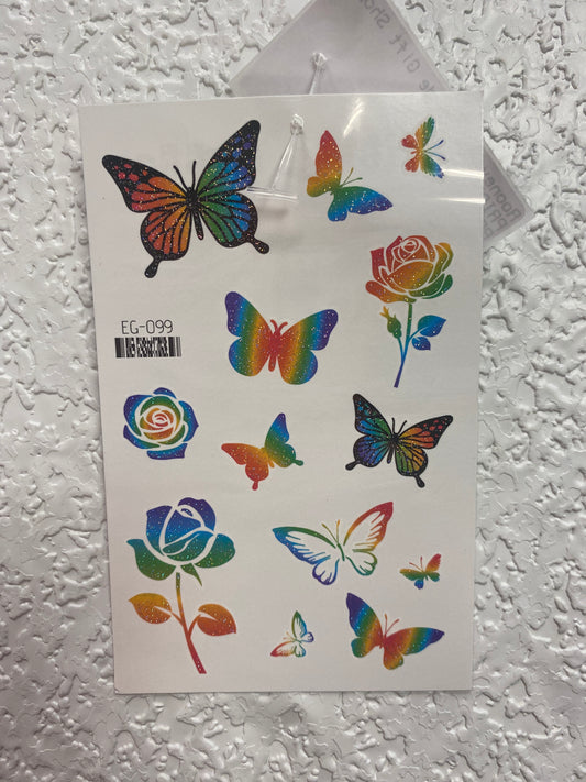 PRIDE GLITTER TATTOO STYLE 3