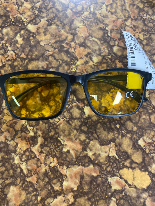 VINTAGE RETRO GLASSES CLEAR YELLOW