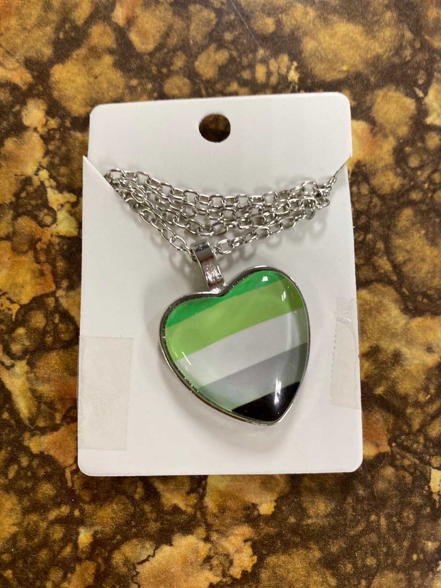 AROMANTIC PRIDE HEART NECKLACE