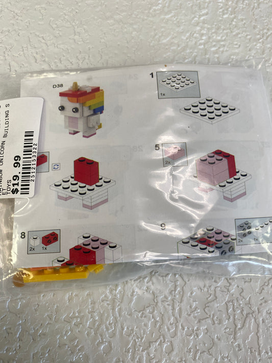 RAINBOW UNICORN BUILDING SET