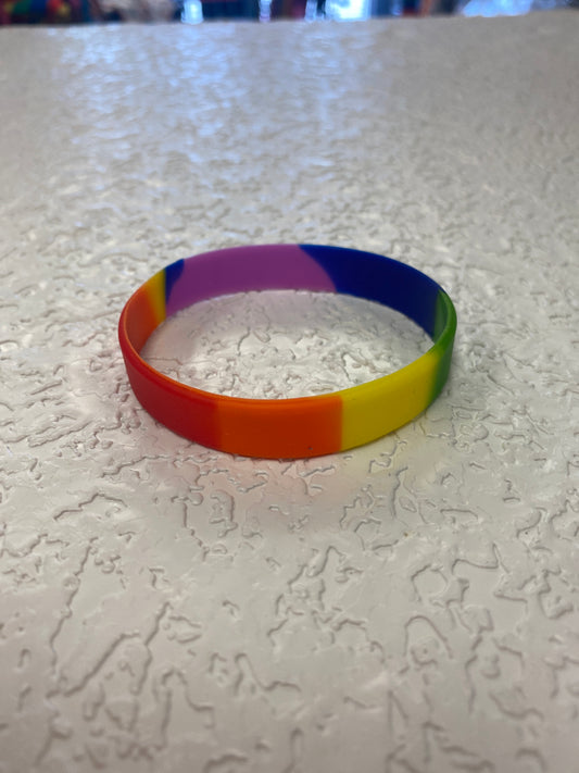PRIDE RAINBOW SILICONE BRACLET