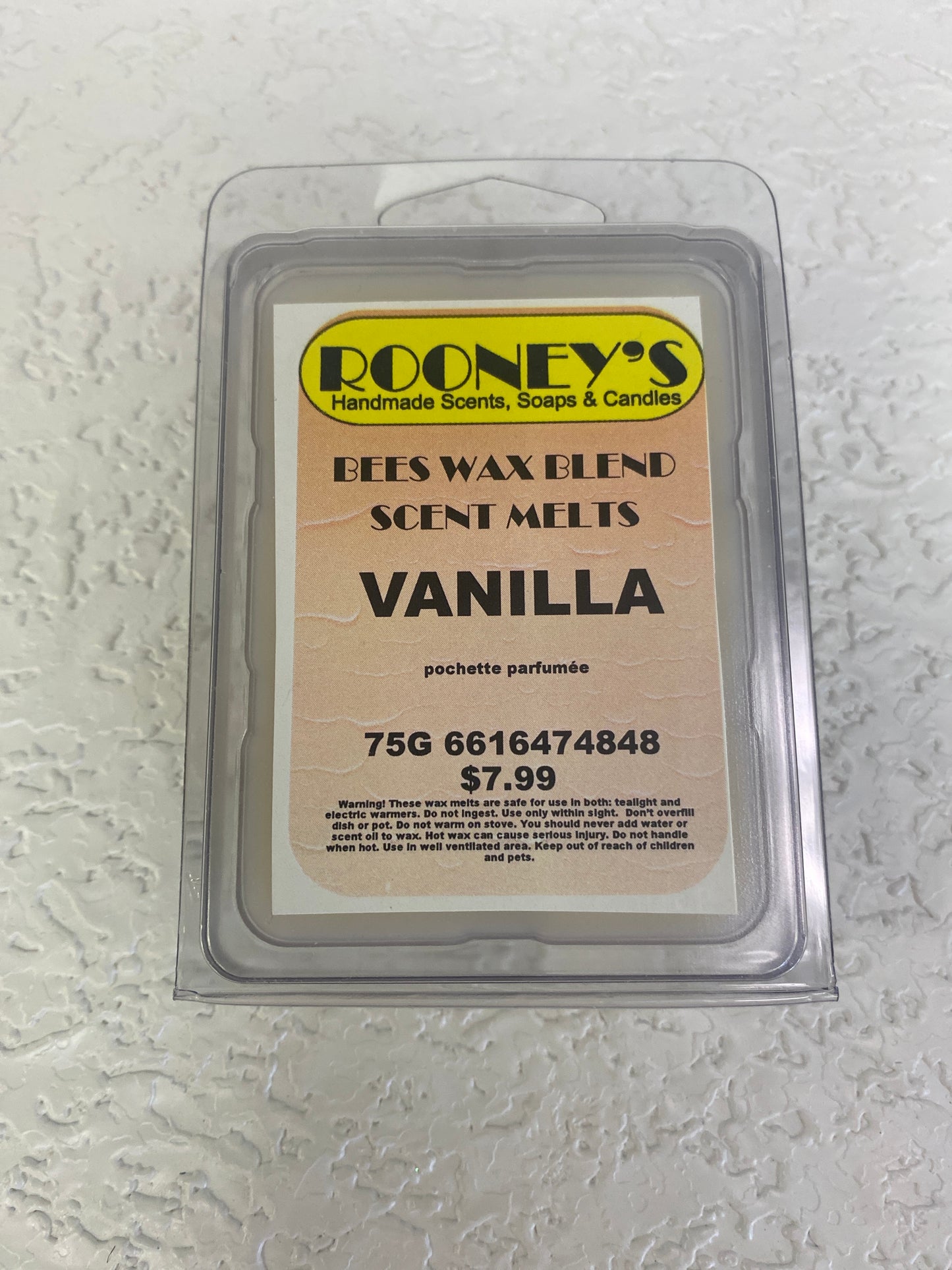 BEES WAX BLENDS SCENT MELTS VANILLA