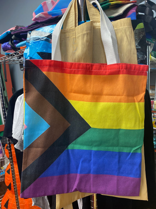 PROGRESS FLAG REUSABLE TOTE BAG
