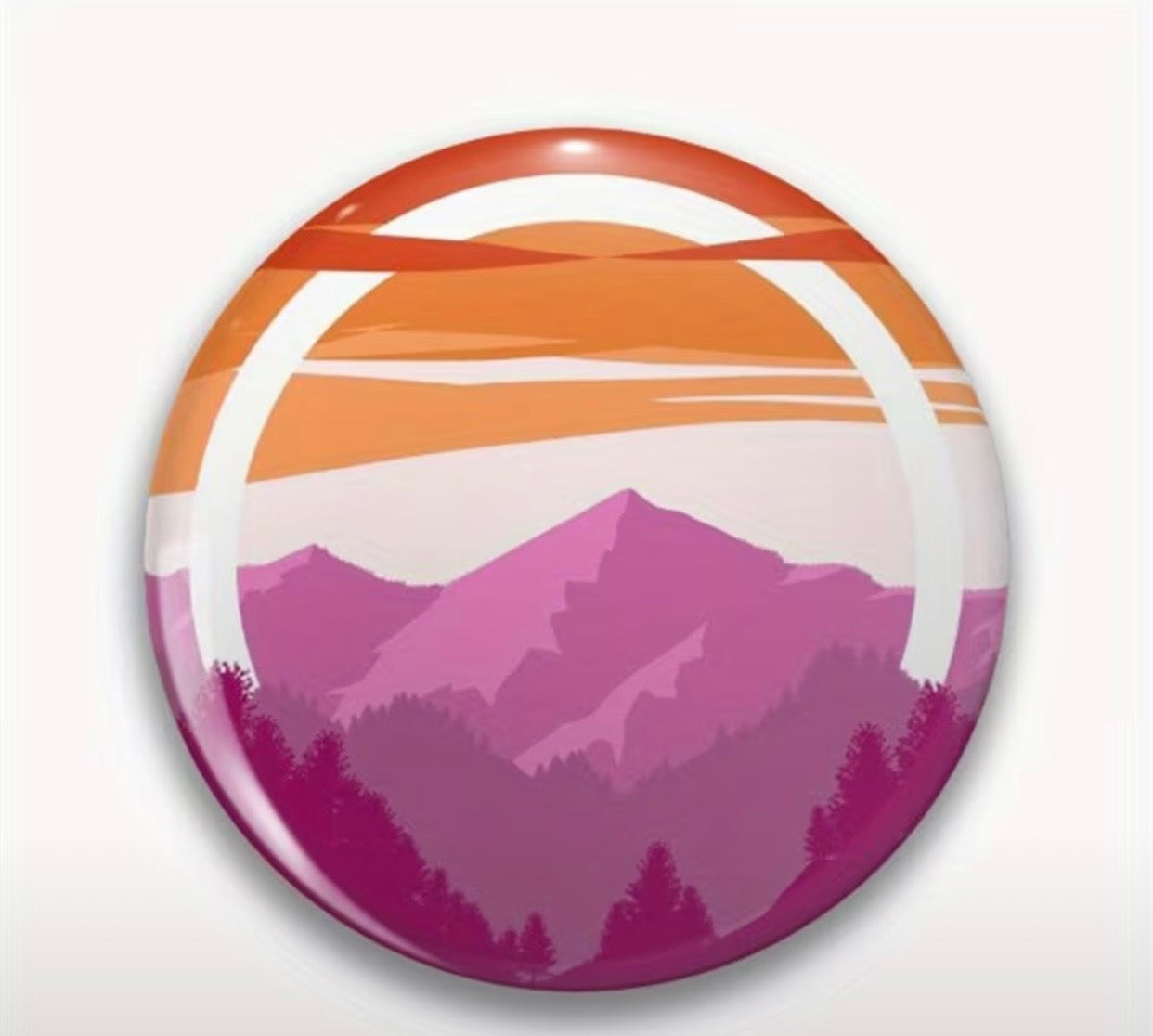 LESBIAN PRIDE LANDSCAPE BUTTON