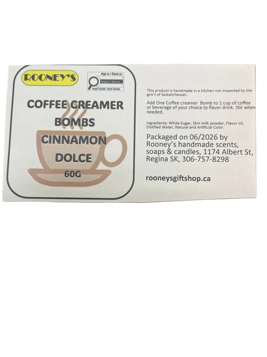 COFFEE CREAMER BOMBS CINNAMON DOLCE 2 PACK