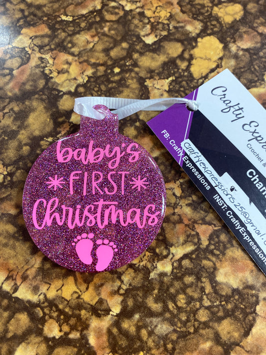 Resin Christmas Orn baby 1st Christmas