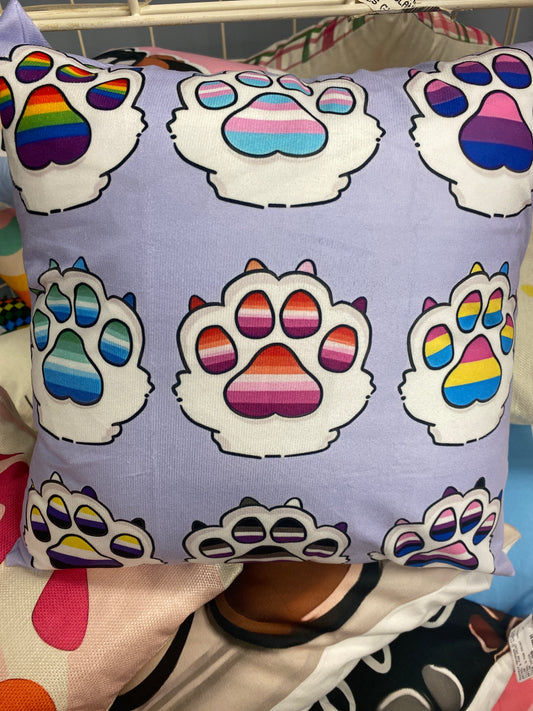 PRIDE PAWS THROW PILLOW