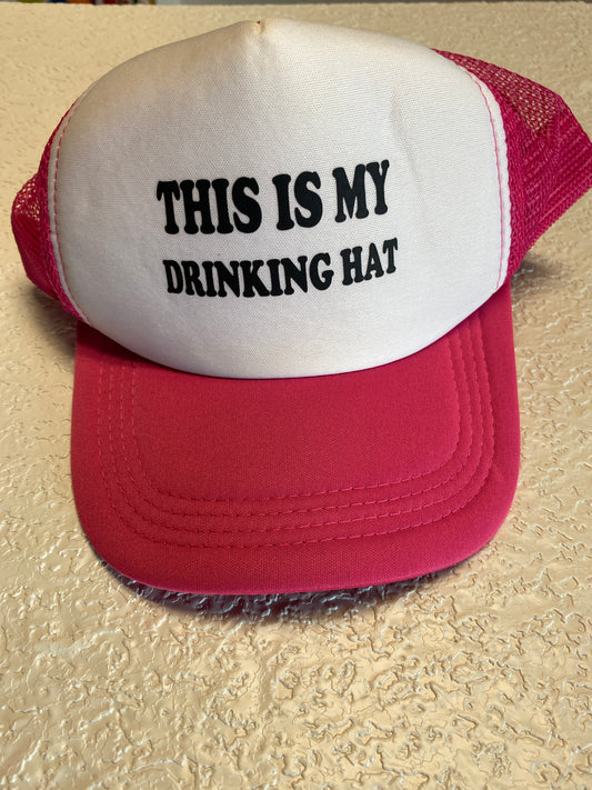 THIS IS MY DRINKING HAT PINK