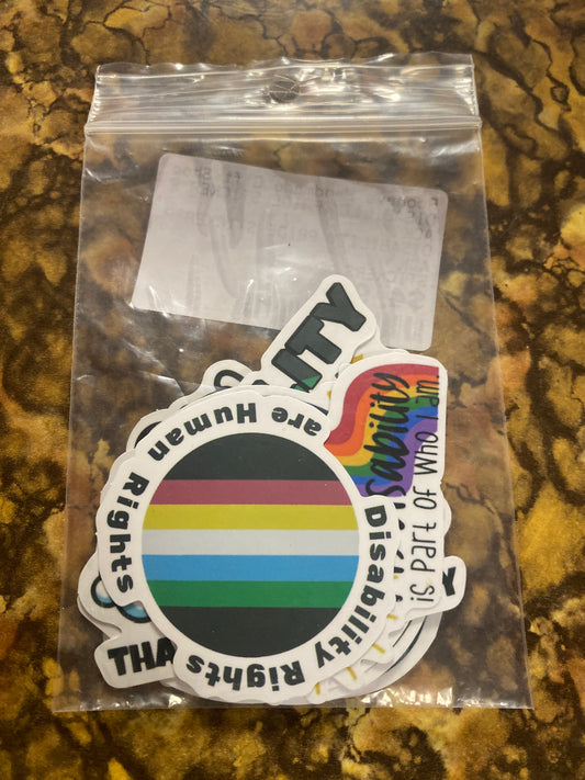 DISABILITY PRIDE STICKER PACK