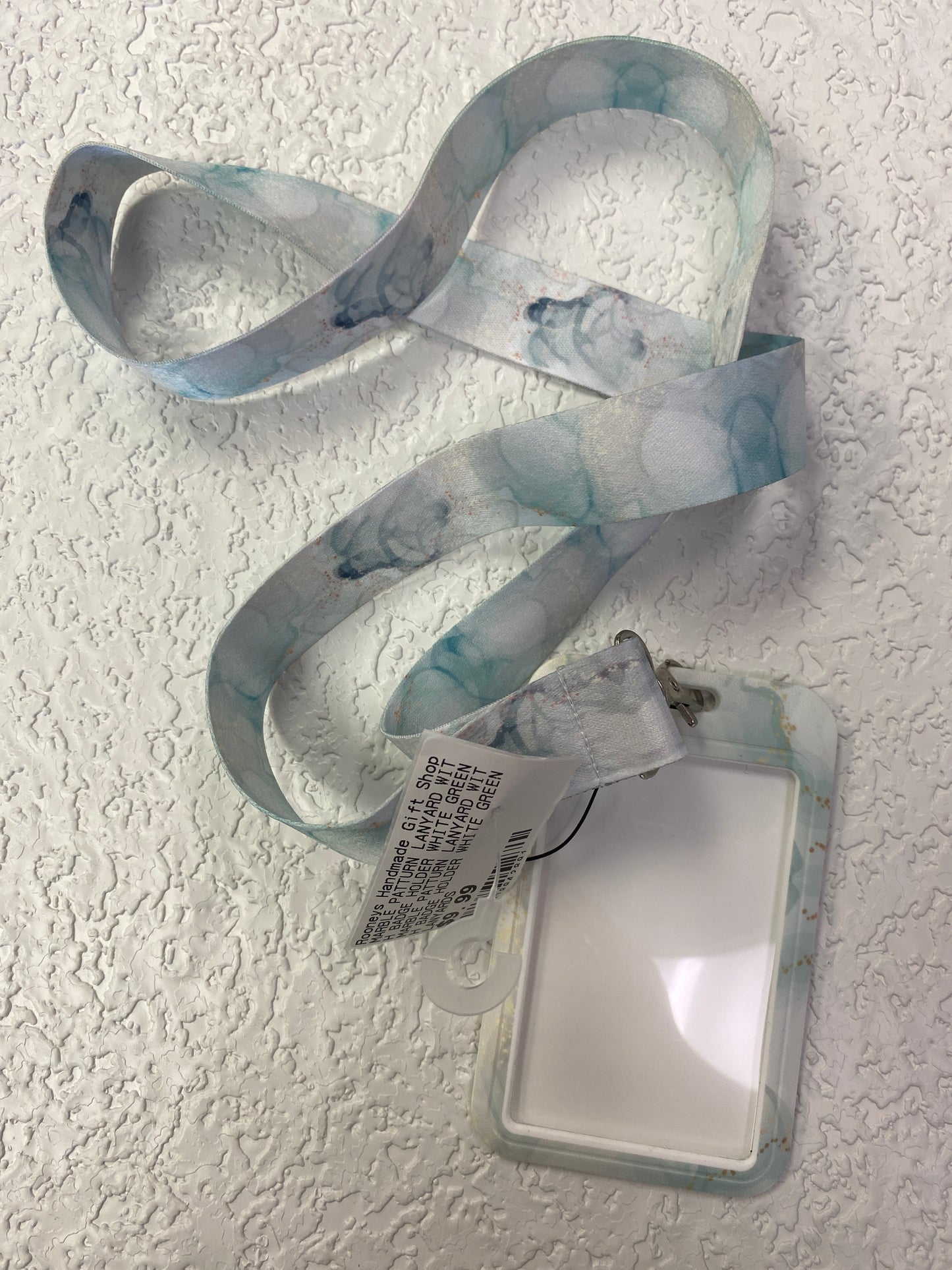 MARBLE PATTURN LANYARD WITH BADGE HOLDER