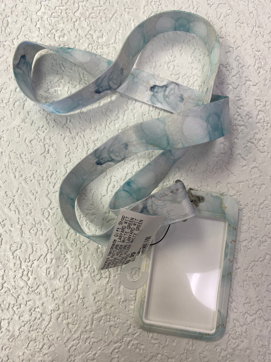 MARBLE PATTURN LANYARD WITH BADGE HOLDER