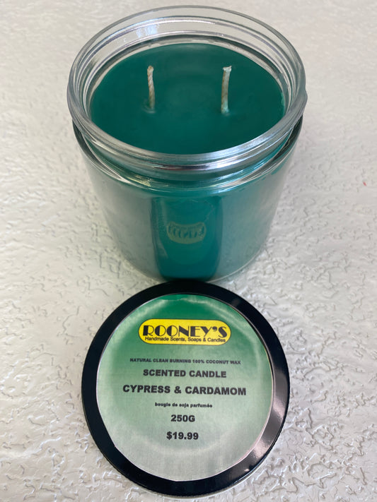 CYPRESS & CARDAMOM 2 WICK CANDLE 250G