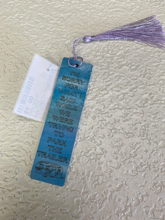 BOOK MARK IM SORRY FOR WHAT I SAID