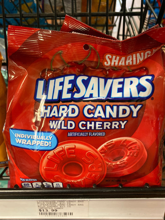 LIFESAVERS HARD CANDY BAG WILD CHERRY 411.1G