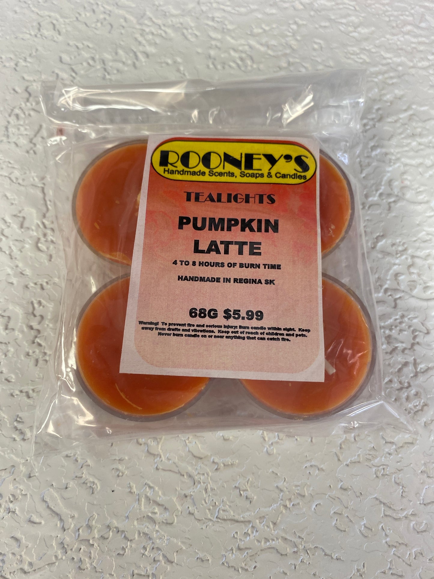 PUMPKIN LATTE TEALIGHT CANDLES