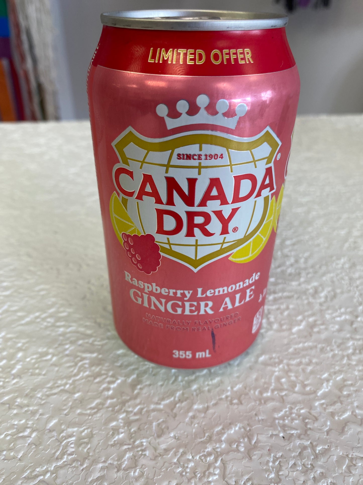 CANADA DRY RASPBERRY LEMONADE GINGER ALE
