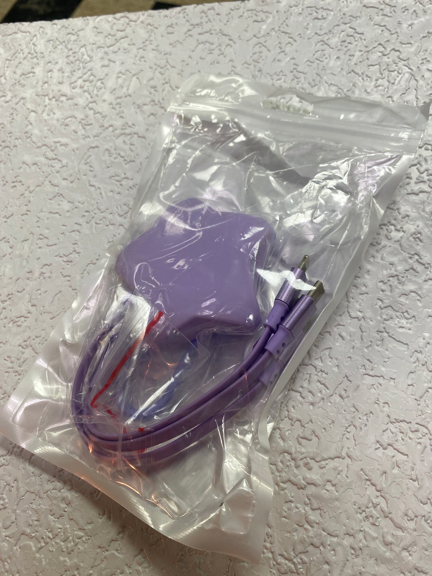 PURPLE STAR SHAPE 3 IN 1 CHARGER