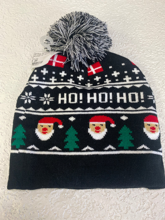 ASSORTED KNITTED CHRISTMAS BAT BLACK