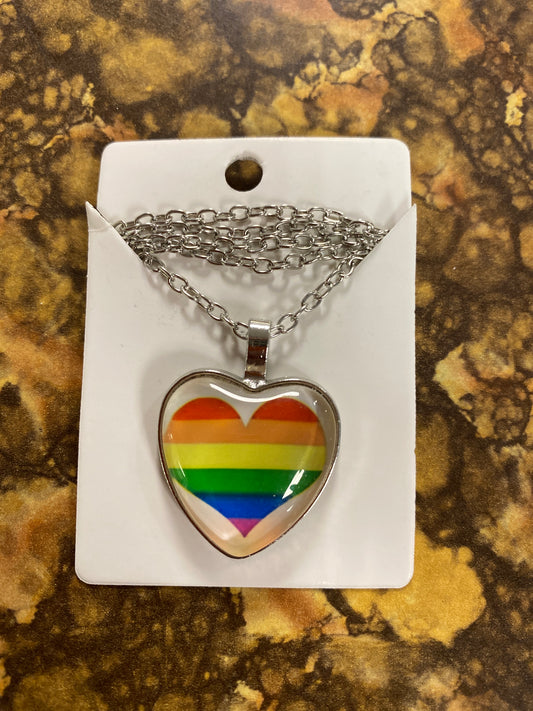 RAINBOW HEART NECKLACE