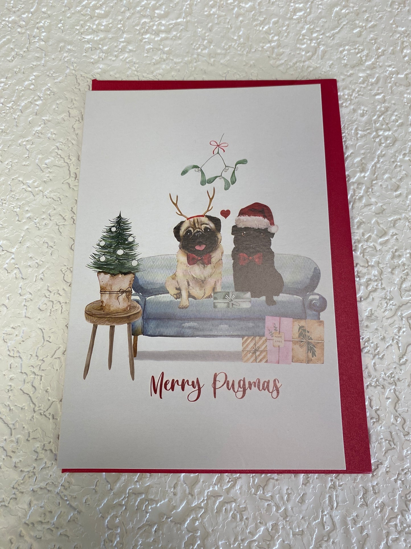 MERRY PUGMAS CHRISTMAS CARD