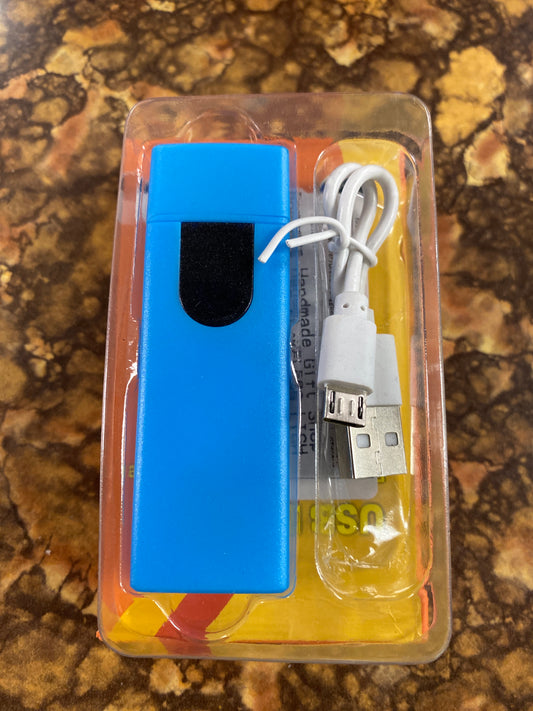 DURABLE ABS FLAMELESS LIGHTER BLUE
