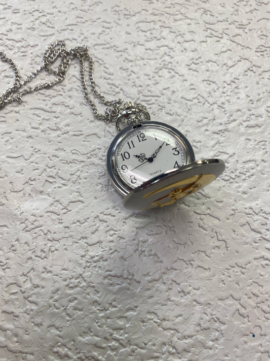 SAILOR MOON SILVER GOLD POCKET WATCH
